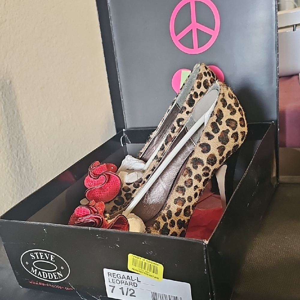 Steve Madden Leopard Print Heels